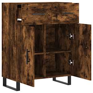 Příborník kouřový dub 69,5 x 34 x 90 cm kompozitní dřevo - obrázek 5