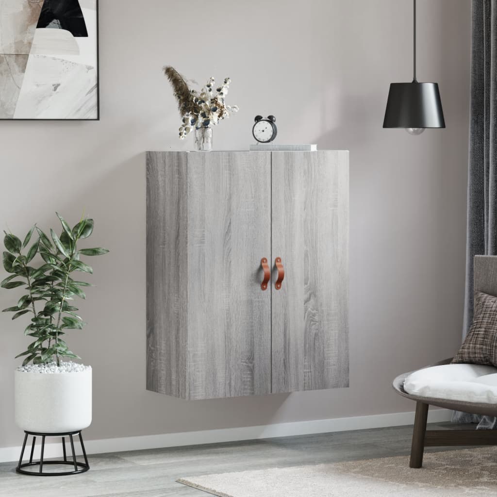 vidaXL Wandkast 69,5x34x90 cm grijs sonoma eikenkleurig