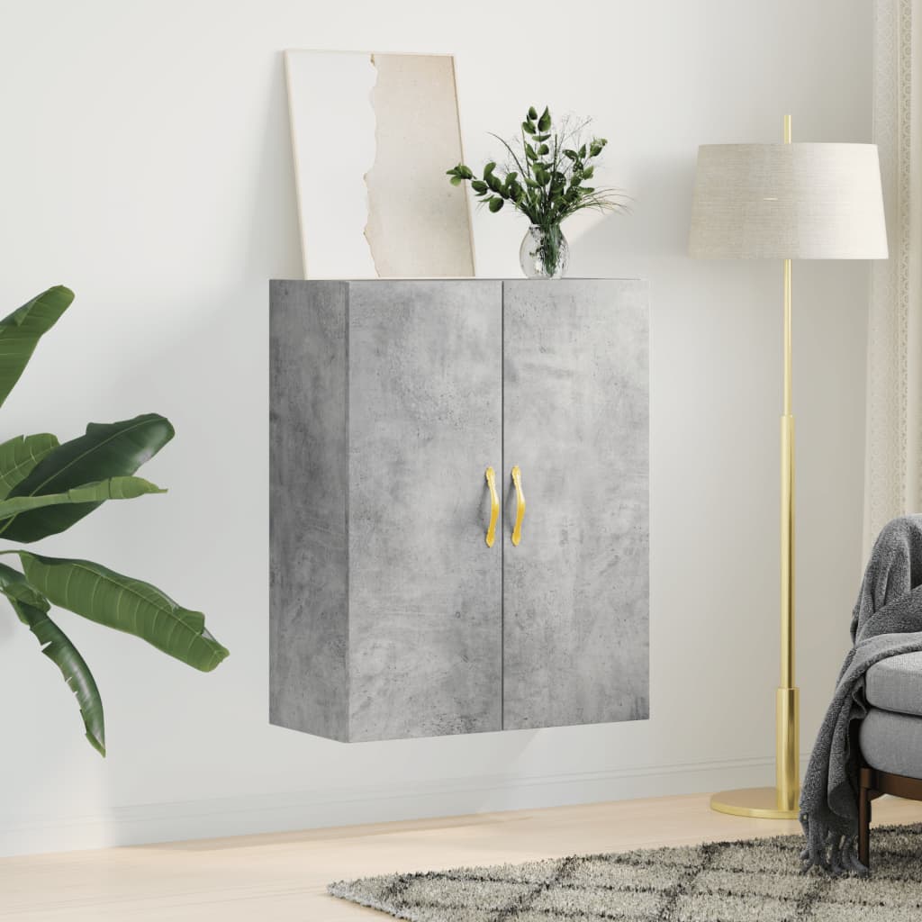vidaXL Wandkast 69,5x34x90 cm betongrijs