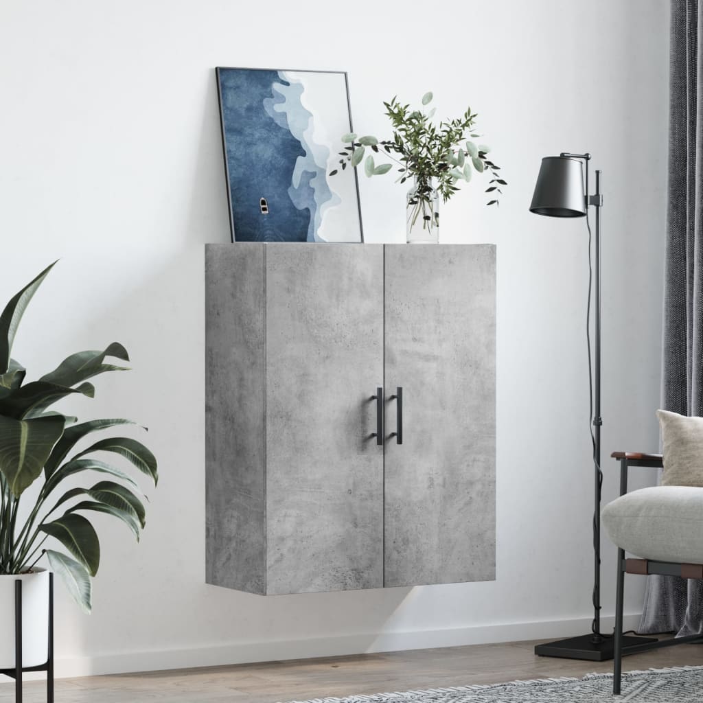 Thumbnail - vidaXL Wandschrank Betongrau 69,5x34x90 cm