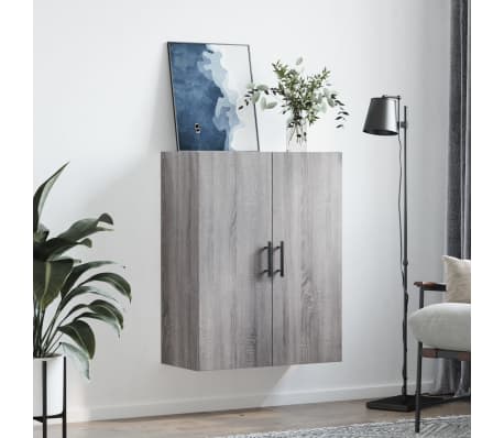 vidaXL Armoire murale sonoma gris 69,5x34x90 cm