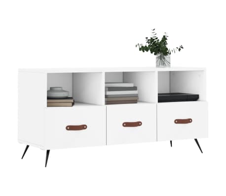 vidaXL TV-Schrank Wei&szlig; 102x36x50 cm Holzwerkstoff