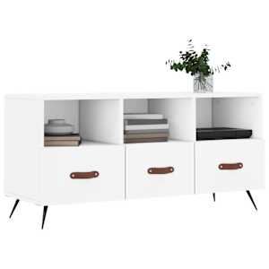 vidaXL TV-Schrank Wei&szlig; 102x36x50 cm Holzwerkstoff