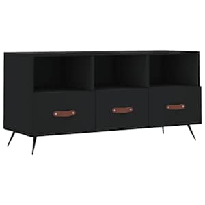 TV skříňka černá 102 x 36 x 50 cm kompozitní dřevo - obrázek 2