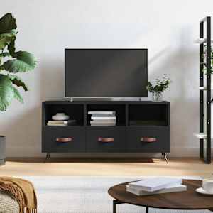 TV skříňka černá 102 x 36 x 50 cm kompozitní dřevo