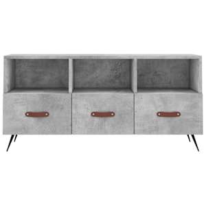 TV skříňka betonově šedá 102 x 36 x 50 cm kompozitní dřevo - obrázek 5
