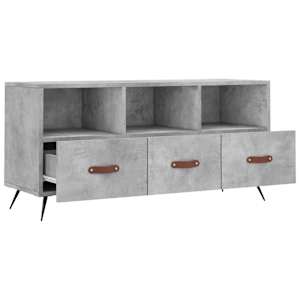 TV skříňka betonově šedá 102 x 36 x 50 cm kompozitní dřevo - obrázek 6