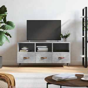 TV skříňka betonově šedá 102 x 36 x 50 cm kompozitní dřevo - obrázek 1