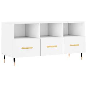 TV skříňka bílá 102 x 36 x 50 cm kompozitní dřevo - obrázek 2