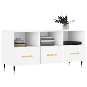 TV skříňka bílá 102 x 36 x 50 cm kompozitní dřevo - obrázek 3