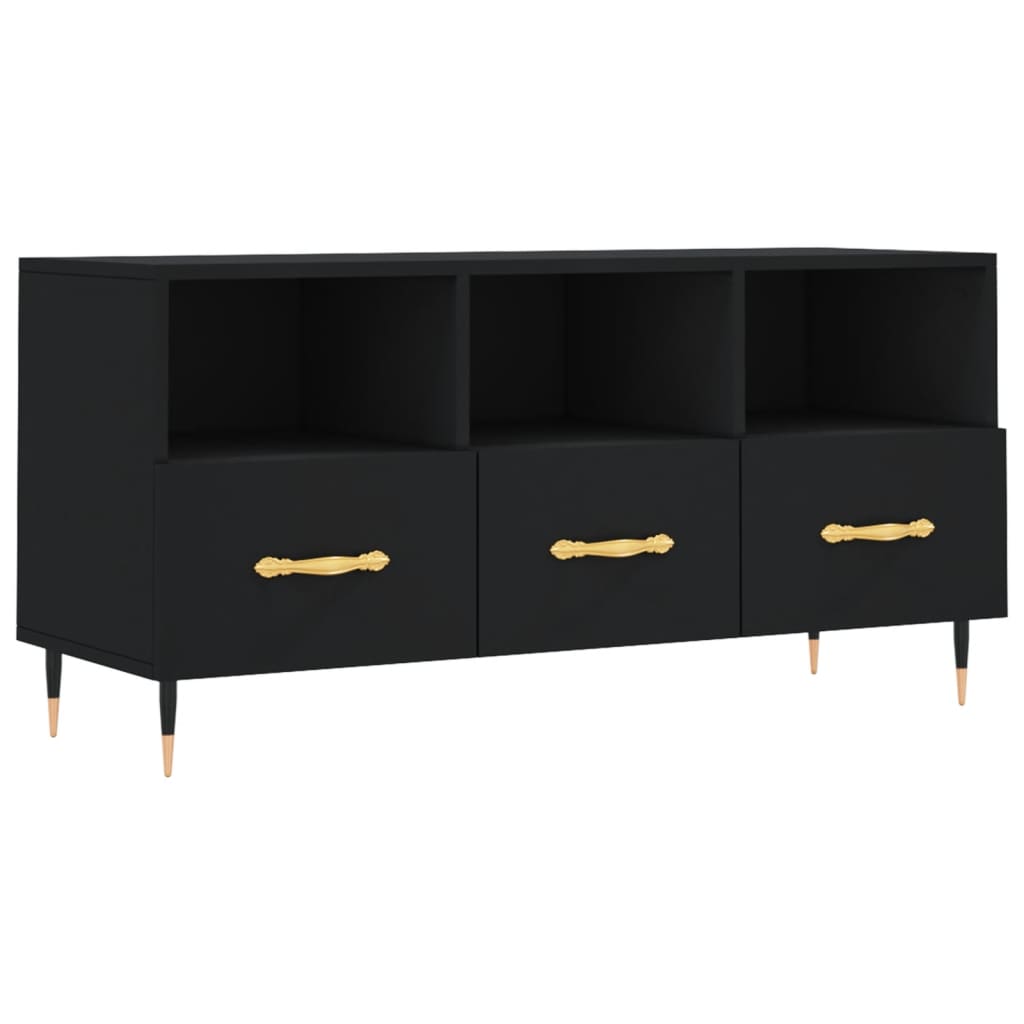 E-shop vidaXL TV stolík čierny 102x36x50 cm kompozitné drevo