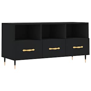 TV skříňka černá 102 x 36 x 50 cm kompozitní dřevo - obrázek 2