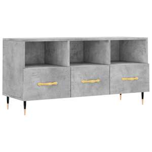 TV skříňka betonově šedá 102 x 36 x 50 cm kompozitní dřevo - obrázek 2