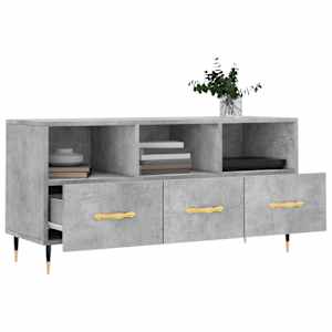 TV skříňka betonově šedá 102 x 36 x 50 cm kompozitní dřevo - obrázek 4