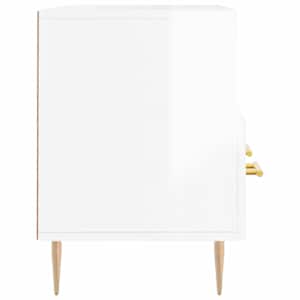 TV skříňka bílá s vysokým leskem 102x36x50 cm kompozitní dřevo - obrázek 7