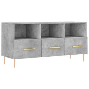 TV skříňka betonově šedá 102 x 36 x 50 cm kompozitní dřevo - obrázek 2