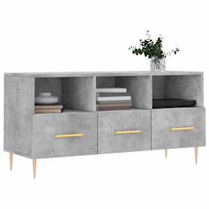 TV skříňka betonově šedá 102 x 36 x 50 cm kompozitní dřevo - obrázek 3