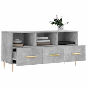 TV skříňka betonově šedá 102 x 36 x 50 cm kompozitní dřevo - obrázek 4