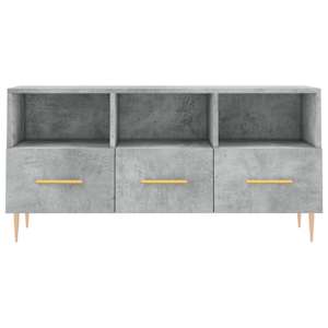 TV skříňka betonově šedá 102 x 36 x 50 cm kompozitní dřevo - obrázek 5