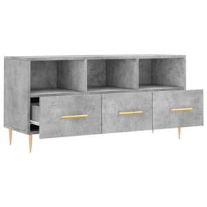 TV skříňka betonově šedá 102 x 36 x 50 cm kompozitní dřevo - obrázek 6