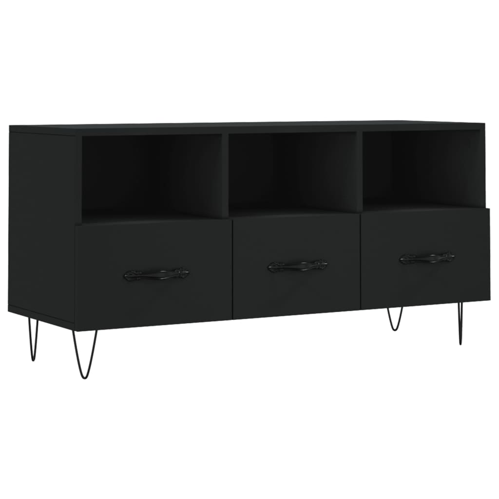 vidaXL TV skříňka černá 102 x 36 x 50 cm kompozitní dřevo