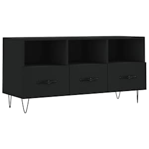 TV skříňka černá 102 x 36 x 50 cm kompozitní dřevo - obrázek 2
