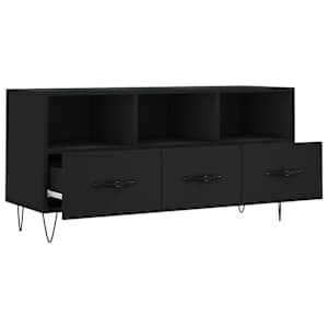 TV skříňka černá 102 x 36 x 50 cm kompozitní dřevo - obrázek 6