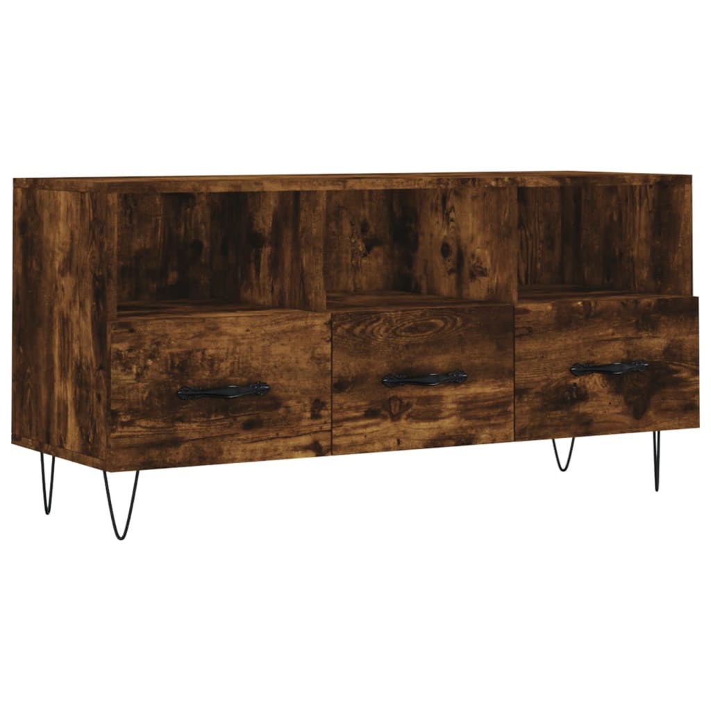 vidaXL TV skříňka kouřový dub 102 x 36 x 50 cm kompozitní dřevo