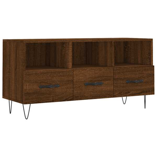 vidaXL telerikapp, pruun tamm, 102 x 36 x 50 cm, tehispuit