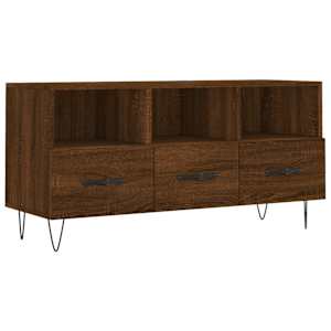 TV skříňka hnědý dub 102 x 36 x 50 cm kompozitní dřevo - obrázek 2