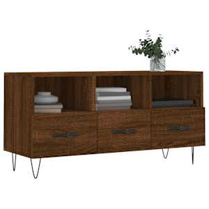 TV skříňka hnědý dub 102 x 36 x 50 cm kompozitní dřevo - obrázek 3