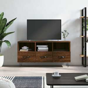 TV skříňka hnědý dub 102 x 36 x 50 cm kompozitní dřevo - obrázek 1