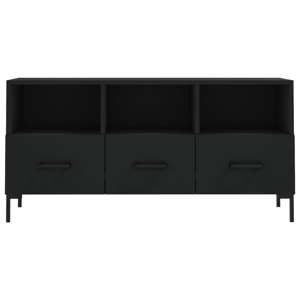  TV stolík čierny 102x36x50 cm kompozitné drevo
