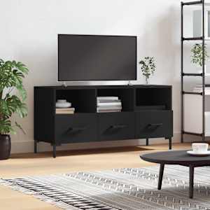 TV skříňka černá 102 x 36 x 50 cm kompozitní dřevo - obrázek 1