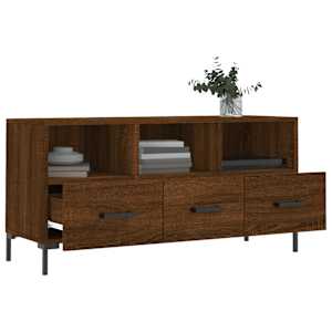TV skříňka hnědý dub 102 x 36 x 50 cm kompozitní dřevo - obrázek 4