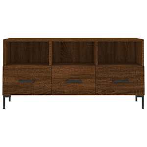 TV skříňka hnědý dub 102 x 36 x 50 cm kompozitní dřevo - obrázek 5