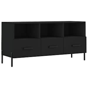 TV skříňka černá 102 x 36 x 50 cm kompozitní dřevo - obrázek 2