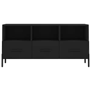 TV skříňka černá 102 x 36 x 50 cm kompozitní dřevo - obrázek 5