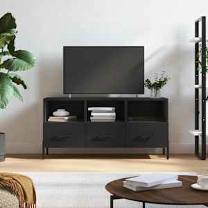 TV skříňka černá 102 x 36 x 50 cm kompozitní dřevo - obrázek 1
