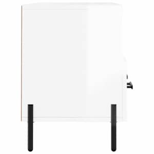 TV skříňka bílá s vysokým leskem 102x36x50 cm kompozitní dřevo - obrázek 7