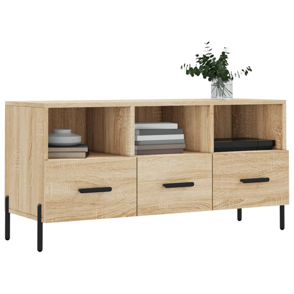 vidaXL TV skrinka dub sonoma 102x36x50 cm kompozitné drevo