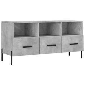 TV skříňka betonově šedá 102 x 36 x 50 cm kompozitní dřevo - obrázek 2