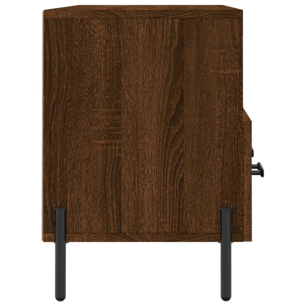 Barna tölgy színű szerelt fa TV-szekrény 102 x 36 x 50 cm 