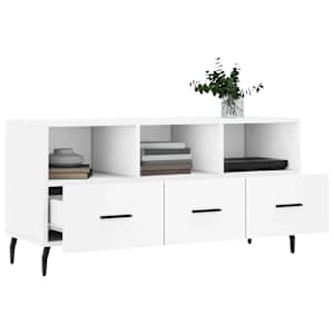 TV skříňka bílá 102 x 36 x 50 cm kompozitní dřevo - obrázek 4