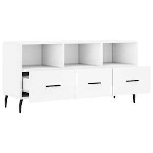 TV skříňka bílá 102 x 36 x 50 cm kompozitní dřevo - obrázek 6