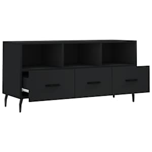 TV skříňka černá 102 x 36 x 50 cm kompozitní dřevo - obrázek 6