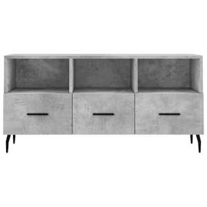 TV skříňka betonově šedá 102 x 36 x 50 cm kompozitní dřevo - obrázek 5