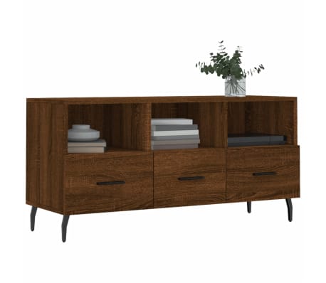 vidaXL Dulap TV stejar maro 102x36x50 cm, lemn prelucrat