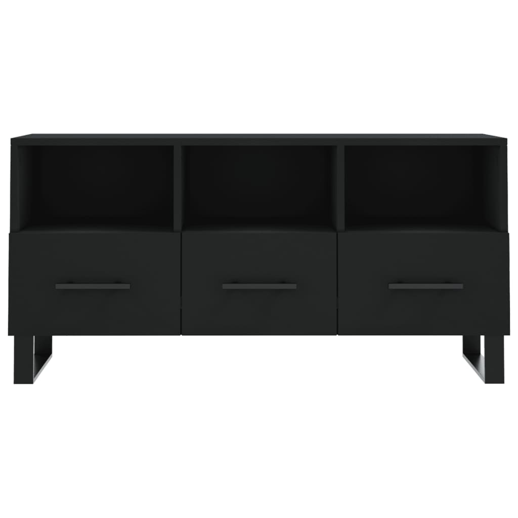  TV stolík čierny 102x36x50 cm kompozitné drevo