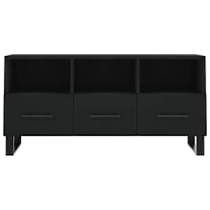 TV skříňka černá 102 x 36 x 50 cm kompozitní dřevo - obrázek 5